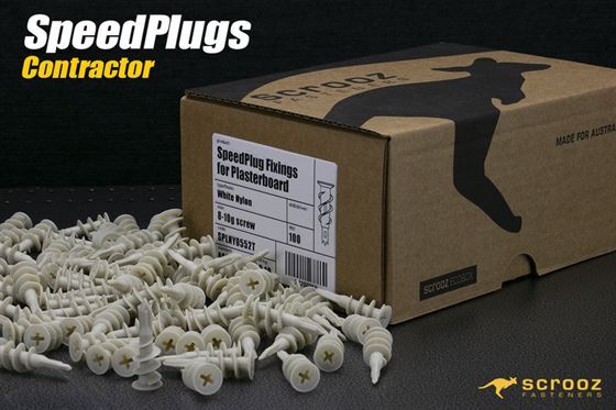 SpeedPlug contract plaster fixings plastic box 500