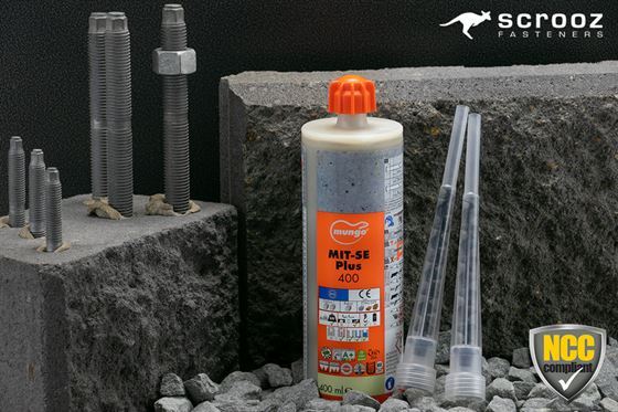 Chemical anchor stud 12 x 160mm GAL box 10