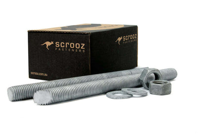 Chemical anchor stud 16 x 190mm GAL box 10