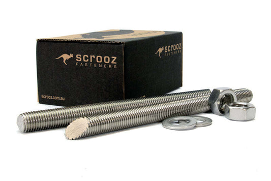 Chemical anchor stud 16 x 190mm 316 ST ST box 5