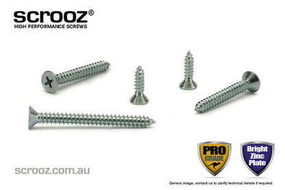8g x 12mm Self Tapping Screws CSK BZP box 1000