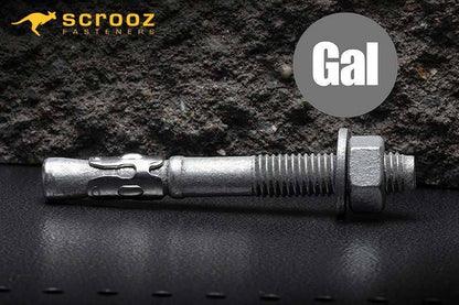 Through Bolts Galvanised 10 x 90mm grab pack 5