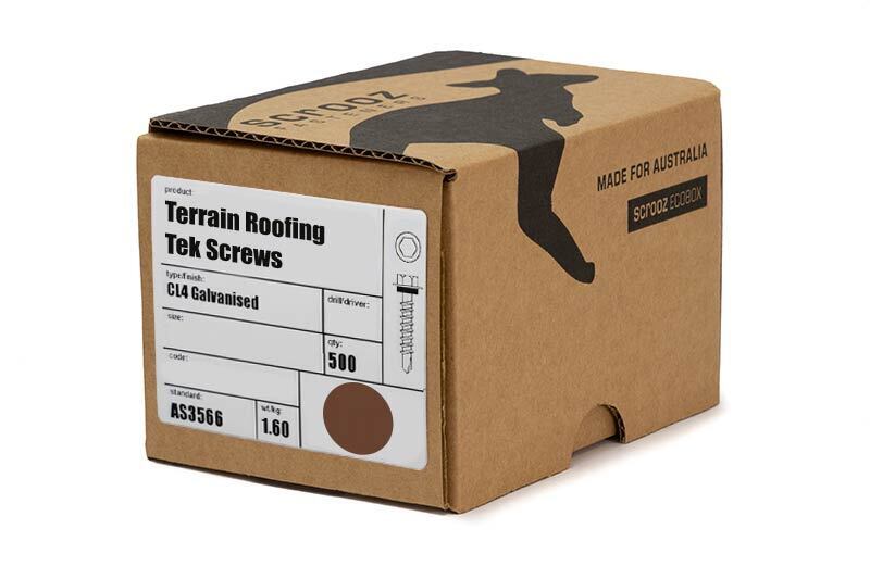 Terrain 10g x 16mm Roof Tek Screw C5 Box 500