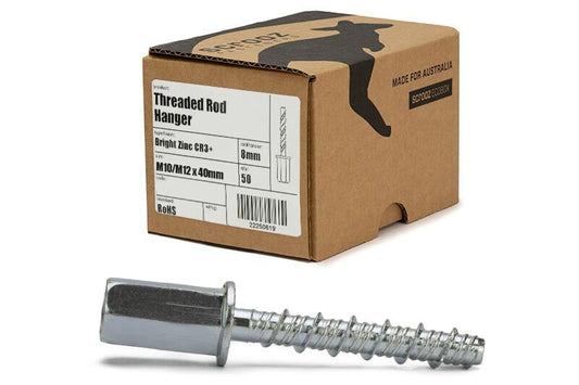 Threaded Rod Hanger M10/M12 x 60mm Box 50