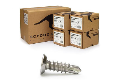 8g x 18mm Undercut Tek Screws 410 Stainless CTN 4000
