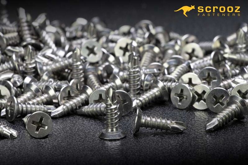 10g x 12mm Undercut Tek Screws 410 Stainless CTN 4000