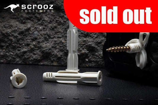 UniPlugs 10mm x 60 for 12-14g Screws Grab Pack 50