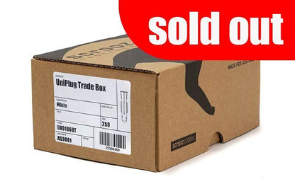 UniPlugs 10mm x 60 for 12-14g Screws Box 250