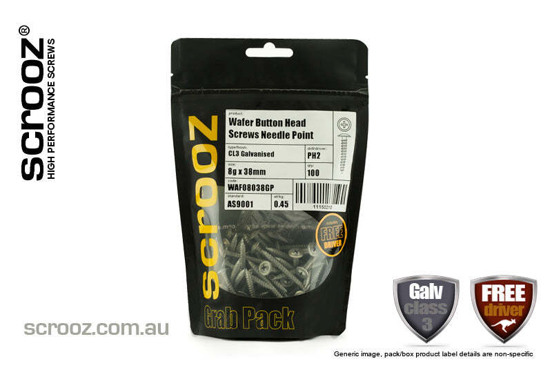 8g x 20mm Wafer Button Needle GAL pack 100