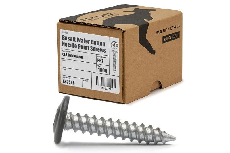 Wafer Button Needle Gal Basalt 8g x 25mm Box 1000