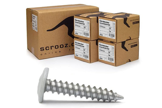 Wafer Button Needle Gal Dove White 8g x 25mm CTN 4000