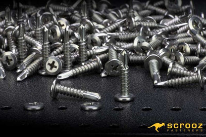 10g x 16mm 410 Stainless Wafer Tek Screws Carton 4000