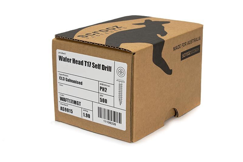 Wafer T17 Galvanised 10g x 45mm Box 500