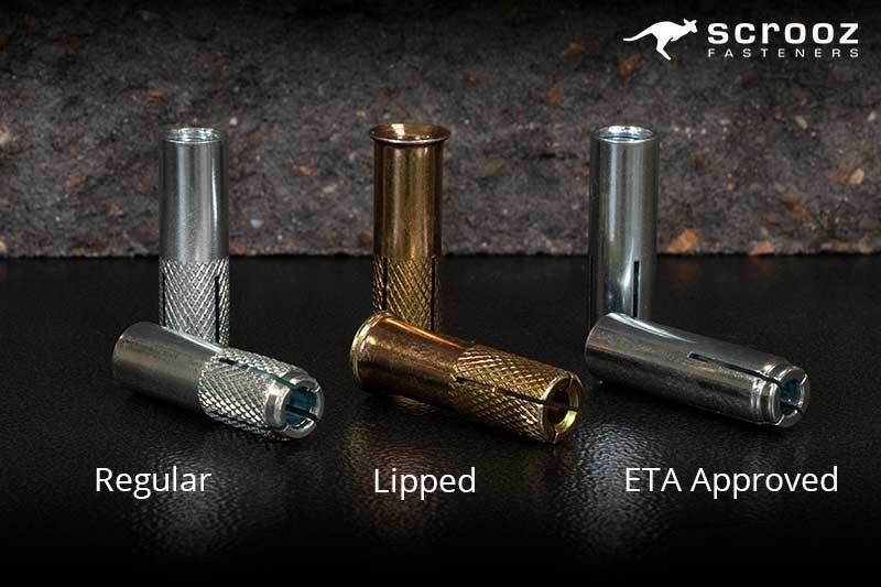 Drop in Anchors ETA BZP 10 x 40mm Box 50