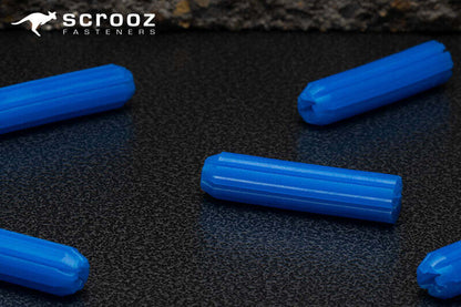 Wall plugs plastic blue 35mm Carton 2000