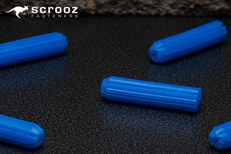 Wall plugs plastic blue 50mm trade box of 500