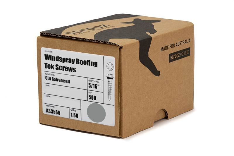 Windspray 10g x 25mm Roofing Tek Screw Box 500