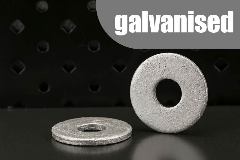 Extra Large Flat Washers M10 x 27 Gal box 200