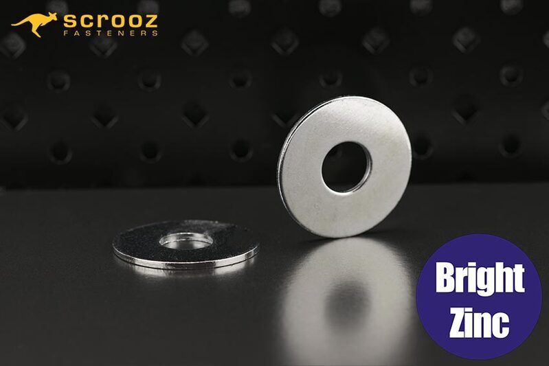 Mudguard washers M6 x 25mm zinc pack 50