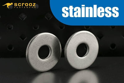 Mudguard washers M5 x 15mm SS 304 box 200