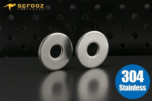 Mudguard washers M6 x 18mm SS 304 pack 25