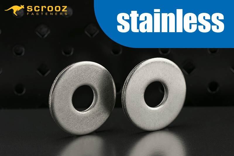 Mudguard washers M8 x 24mm SS 304 box 200