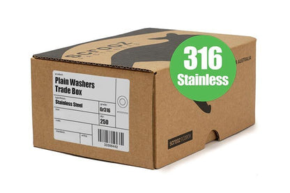 M12 plain flat washers stainless steel 316 Box 250