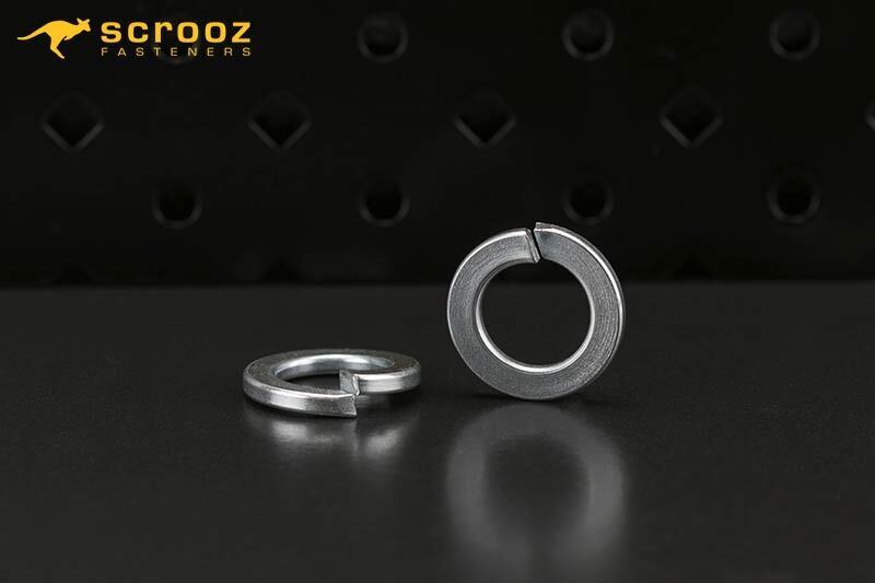 M6 spring washers zinc plated box 200